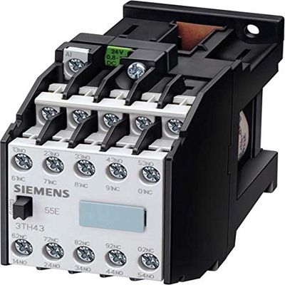 Siemens 3TH42 Auxiliary Contactor, 48 VDC, Screw Connection