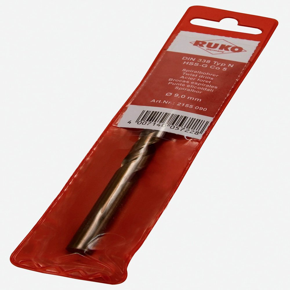 Ruko Twist Drill DIN 338, 11.0 mm HSS-Co, in SB Pouch 2155110