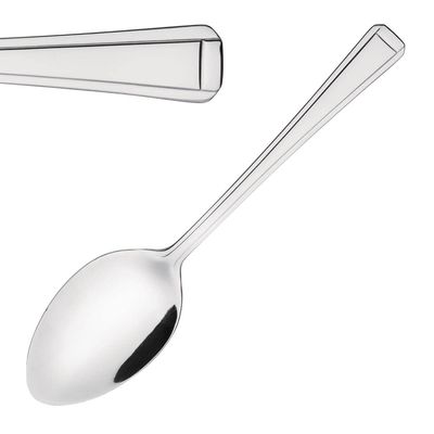 Olympia Harley Dessert Spoons, 12-Pack, 180 mm, 18/0 Stainless Steel, High-Polish, Dishwasher Safe, D695