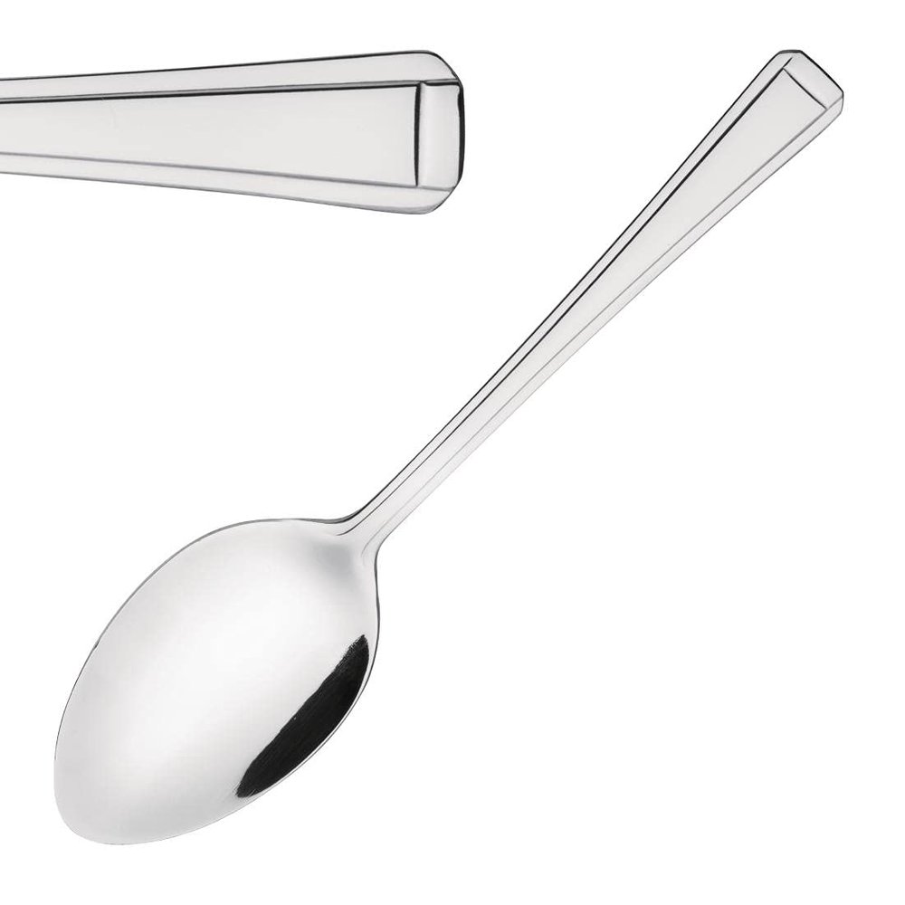 Olympia Harley Dessert Spoons, 12-Pack, 180 mm, 18/0 Stainless Steel, High-Polish, Dishwasher Safe, D695