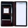 Alassio MONACO A5 Writing Folder in Vegetable-Tanned Leather, Antique Dark Brown view 1
