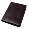 Alassio MONACO A5 Writing Folder in Vegetable-Tanned Leather, Antique Dark Brown view 2