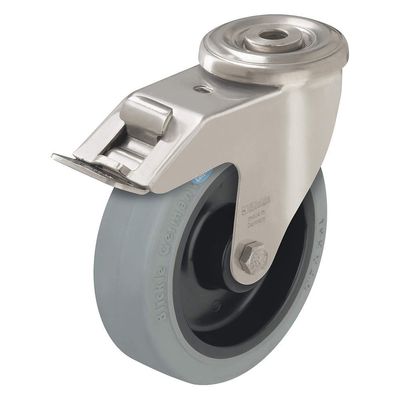 BLICKLE lexr-poev 125 x r-fi-sg Swivel Caster, 125 mm Wheel Diameter, 330 lb Load Capacity