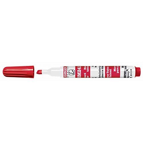 Stanger 321032 Board Marker 241, Chisel Tip, Red
