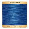 Gütermann Natural Cotton Thread, Variegated, 800 m, Deep Evening Sky view 1