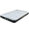 High Peak 40053 Multi Comfort Plus Unisex Air Mattress with Integrated Foot Pumps, Gray/Green/Black, 198 x 137 x 22 cm view 1