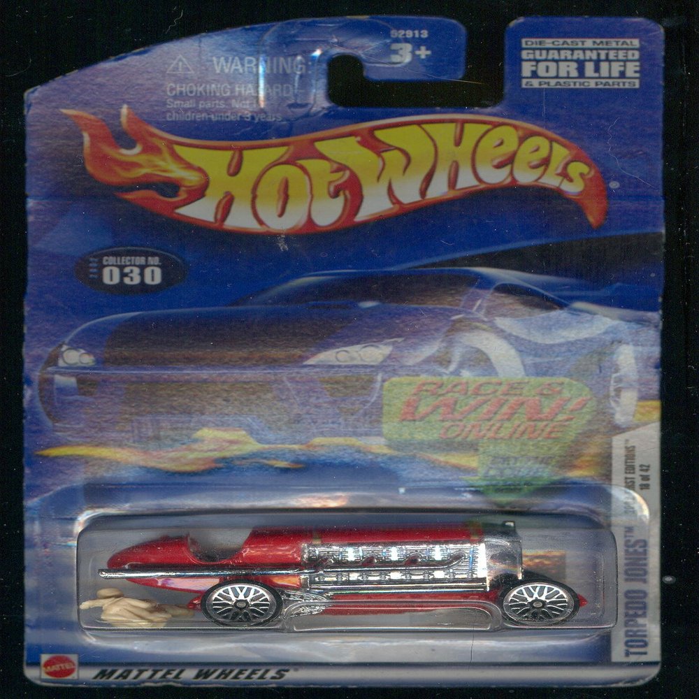Hot Wheels 2002-030 Torpedo Jones 18 of 42 First Edition, Scale 1:64
