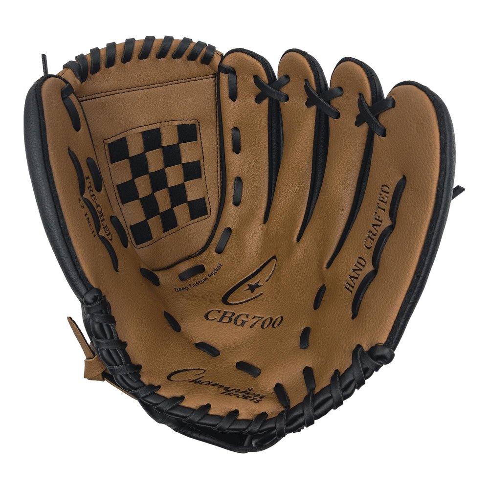 Champion Sports Leather Front/Vinyl Back Fielder's Glove, Brown