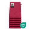Egeria 2010450 Diamant Cotton Washcloth, China Red, 15 x 21 cm view 2