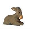 Lotte Sievers-Hahn Small Lying Donkey Nativity Figurine with Cotton Bag