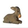Lotte Sievers-Hahn Small Lying Donkey Nativity Figurine with Cotton Bag view 1
