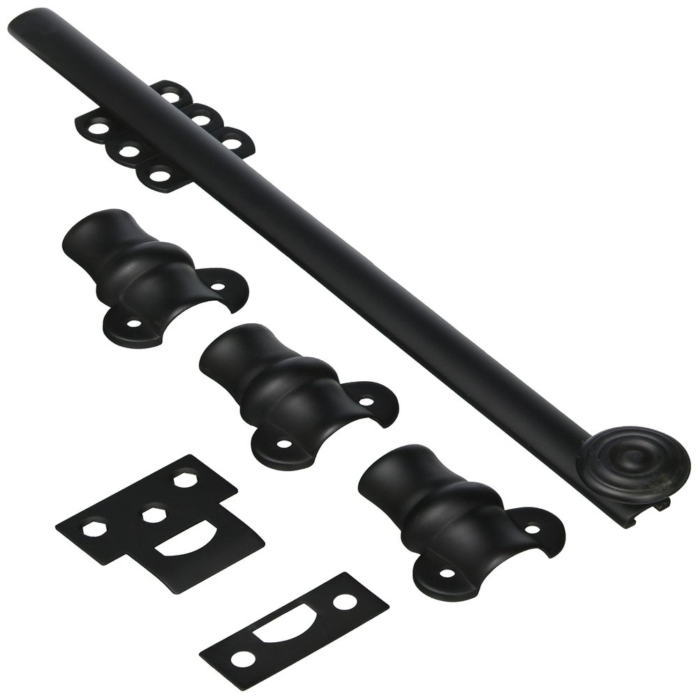 Baldwin 0381190 Surface Bolt, Black