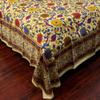 Indian Cotton Bedspread with Sunflower Print view 3