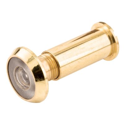 Prime-Line U 9891 Door Viewer, 200-Degree, 9/16-Inch Bore, Brass