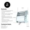 EHLERS FW 500 Frost Guard 500 W Heater with Thermostat & Wall Mounting, Frost Protection for Rooms up to 15 m² (5–16°C Adjustable) view 3
