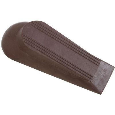 National Hardware Wedge Door Stoppers, Brown, 2-Pack, 5 in