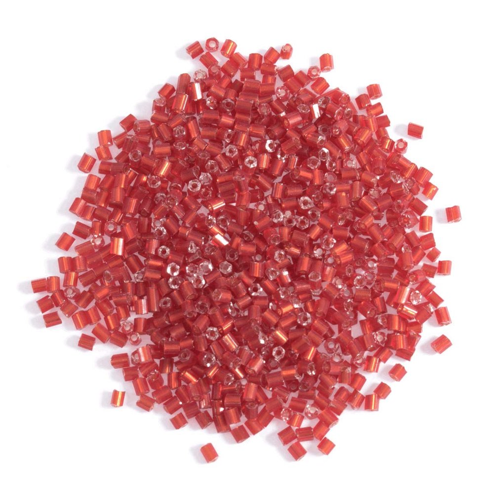 Impex Glass Seed Beads, 8 g, Red
