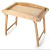 Continenta Rubberwood Bed Tray, Bed Table, Breakfast Tray, 61 x 35 x 7 cm view 1