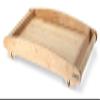 Continenta Rubberwood Bed Tray, Bed Table, Breakfast Tray, 61 x 35 x 7 cm view 3