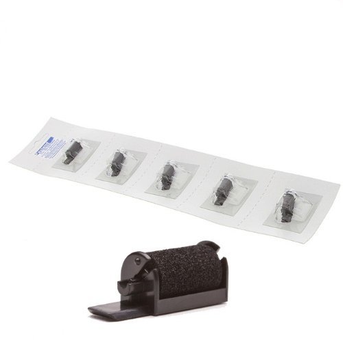 5 Faxland Black Ink Rollers for Olivetti Summa 10