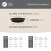 The HC Companies Akro Mils SLI24000B91 Classic Saucer for 61 cm Classic Pot, Evergreen, 53 cm view 4