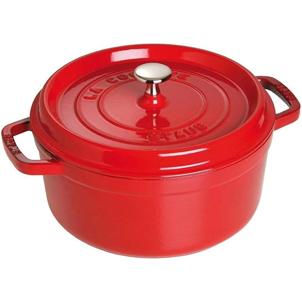 STAUB Cocotte Cast-Iron Roaster, 26 cm, 5 L, Cherry Red