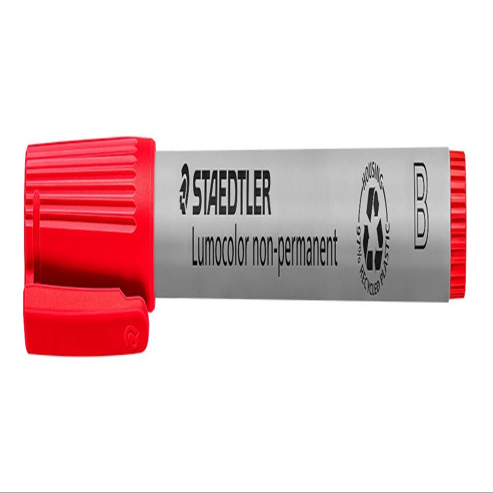 STAEDTLER Lumocolor 312 Non-Permanent Markers, Red, 10-Pack, B, 1.0–2.5 mm