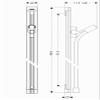 hansgrohe Raindance Unica 0.90 m Shower Bar with 1.60 m Shower Hose, Chrome view 2