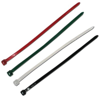 Assorted Colored Cable Ties, 200 Count