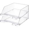 HAN 1046-23 KLASSIK XXL Letter Tray, DIN A4/C4, Extra-High, Stackable, Crystal-Clear view 2