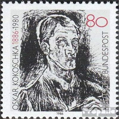 Prophila Collection West Germany 1272 Complete Issue MNH 1986 Otto Kokoschka Painting