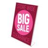 deflecto® Angled Desk Sign Holder, Plastic, 8.5 x 11, Clear, Freestanding, Sold Individually view 4