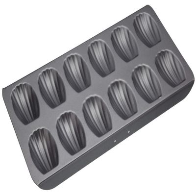 MasterClass 12-Cup Madeleine Pan, Nonstick Carbon Steel, 40 x 20 cm