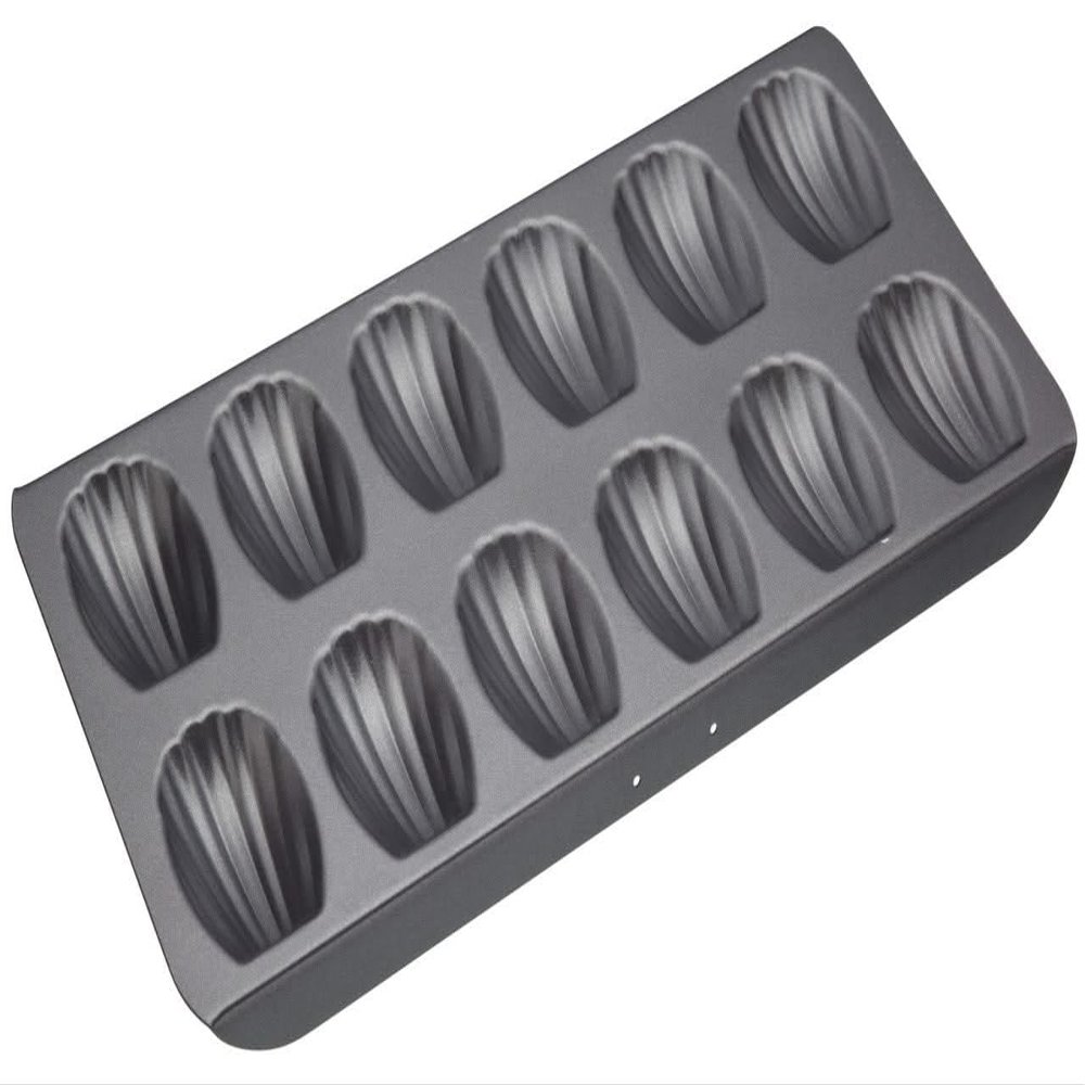 MasterClass 12-Cup Madeleine Pan, Nonstick Carbon Steel, 40 x 20 cm