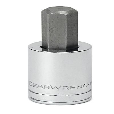 GearWrench Home Hand Tools 80655 1/2-Inch Drive Hex Bit Socket, 9/16 Inch