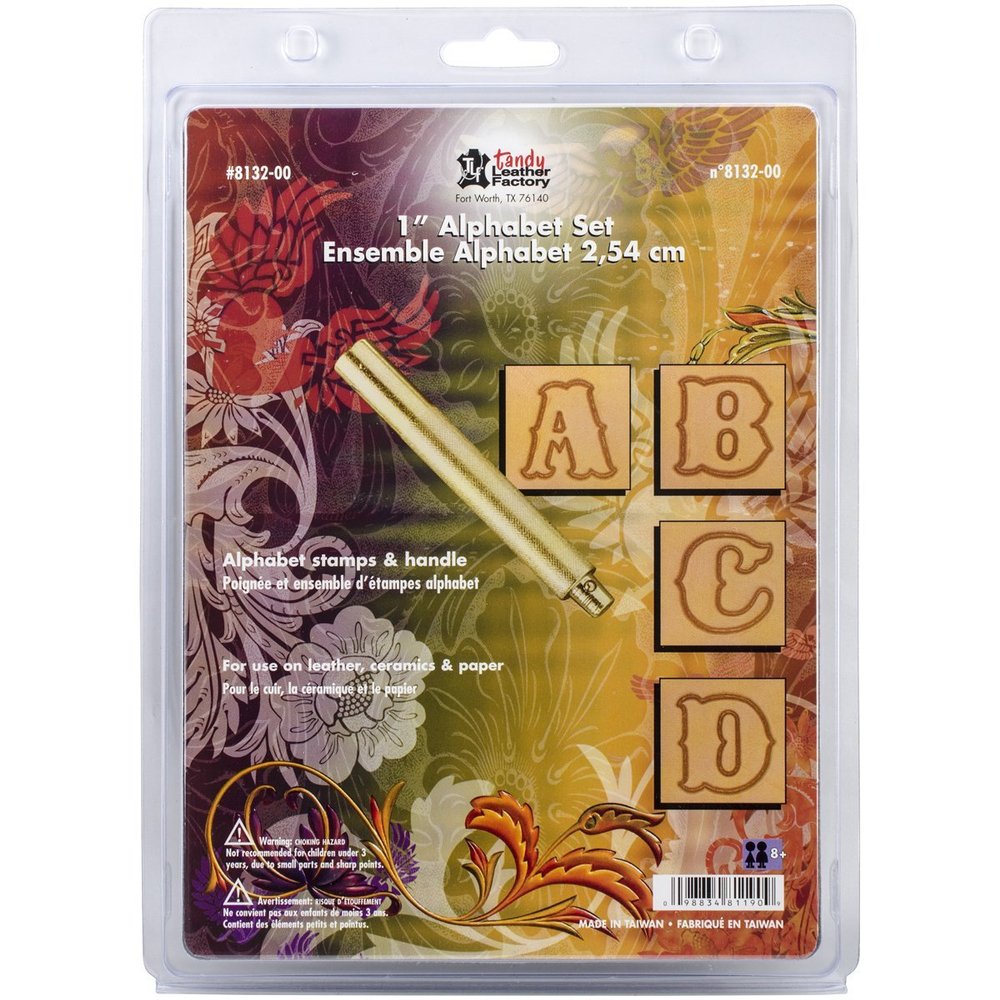 Tandy Leather Craftool 8132-00 Standard Alphabet Set, 25 mm