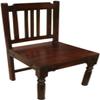 Solid Acacia Wood Colonial-Style Chair with Iron Fittings, Model 3 view 1