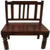 Solid Acacia Wood Colonial-Style Chair with Iron Fittings, Model 3 view 2