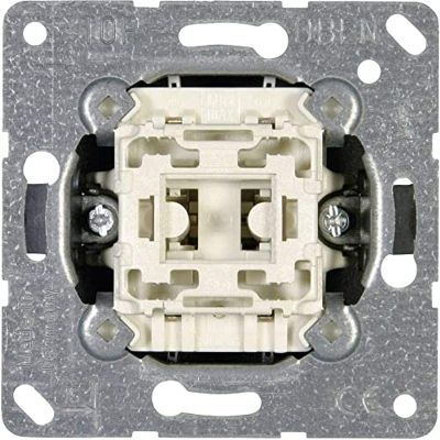JUNG LS 990 Intermediate Switch, 1-Way, Cross Lever, UP-UP-ON, Copper, Panel Mount, 1 pc