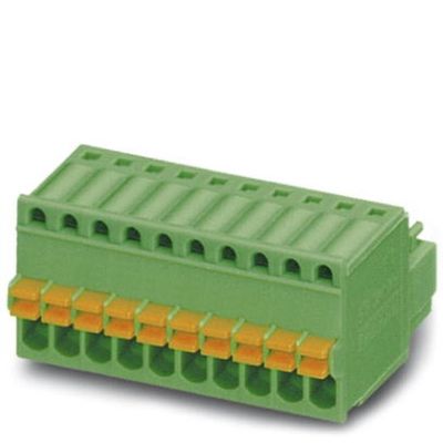 PHOENIX CONTACT FK-MC 0,5/4-ST-2,5 PCB Connector, 0.5 mm Nominal Cross-Section, 4 Connections, 2.5 mm Pitch, Green, 50 Pack