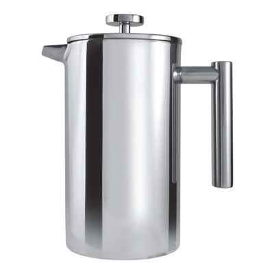 Grunwerg Cafetière, Double-Walled, 6-Cup, Mirror-Polished
