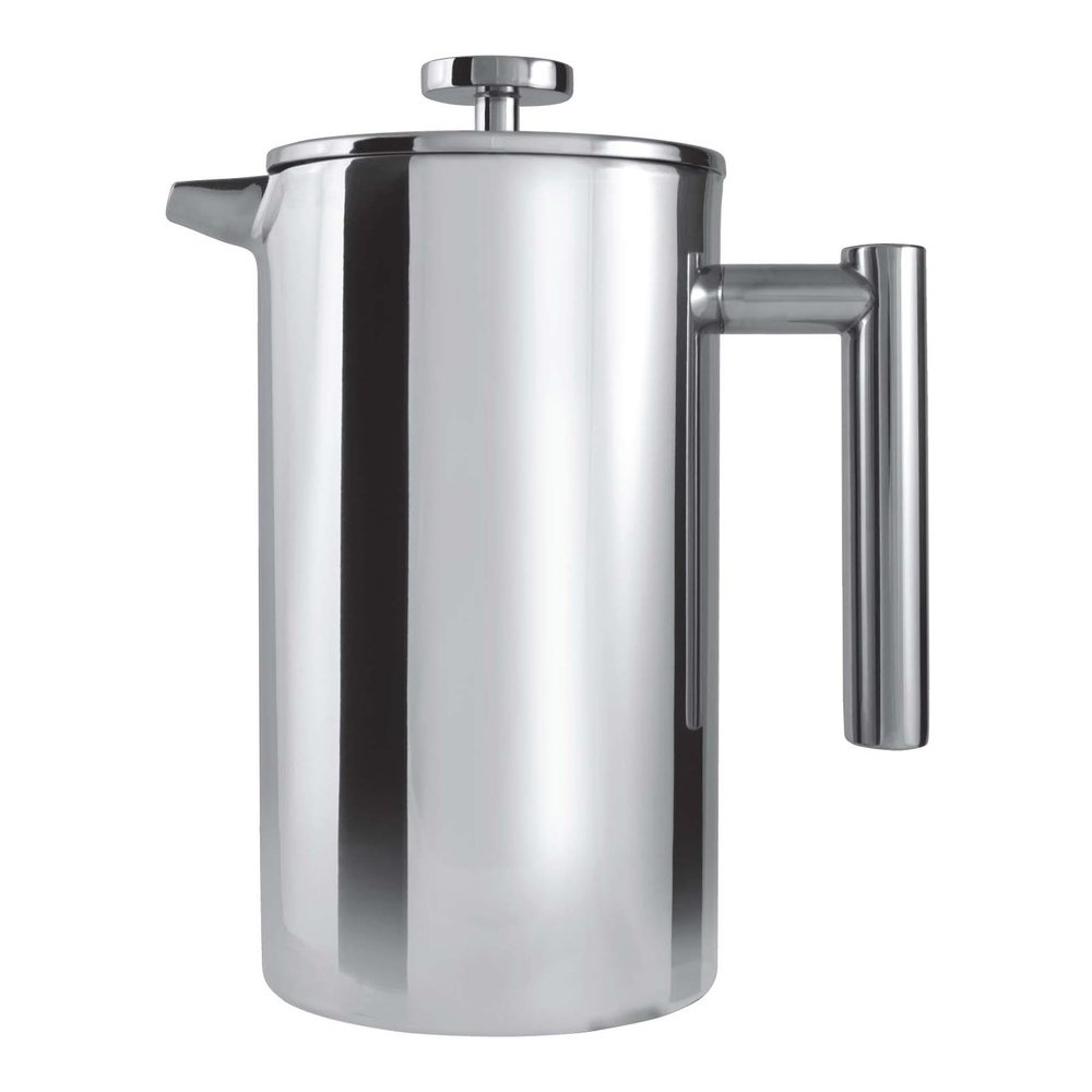 Grunwerg Cafetière, Double-Walled, 6-Cup, Mirror-Polished