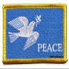Peace Dove Flag Patch - 8 x 6 cm view 1