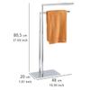 WENKO Recco Freestanding Towel Stand, Chrome view 4