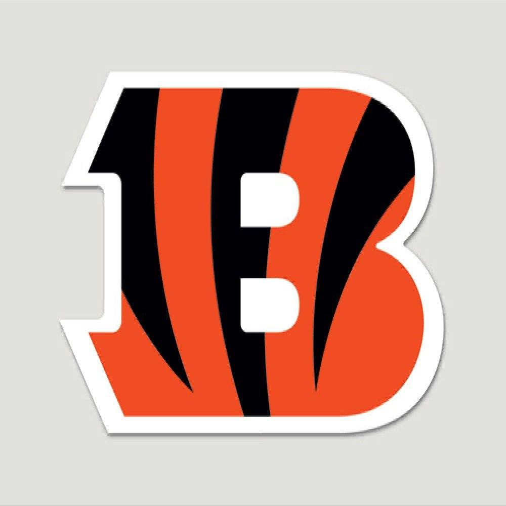 NFL Cincinnati Bengals Die-Cut Color Decal, 20.3 x 20.3 cm, Team Color