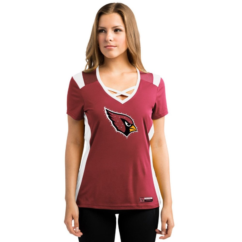 Majestic Arizona Cardinals Women's 2016 Draft Me Fashion Top T-Shirt (L)