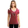 Majestic Arizona Cardinals Women's 2016 Draft Me Fashion Top T-Shirt (L) view 1