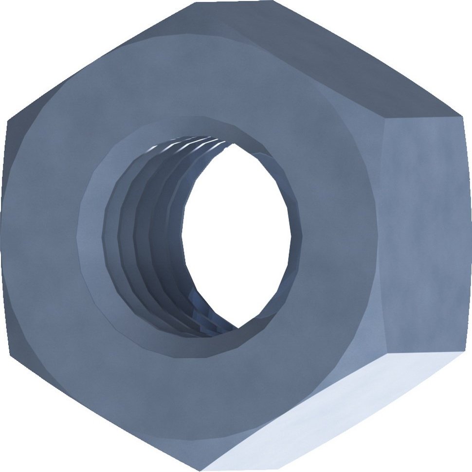 MM Spezial Hex Nut, 1 pc, Gray, MMS768416