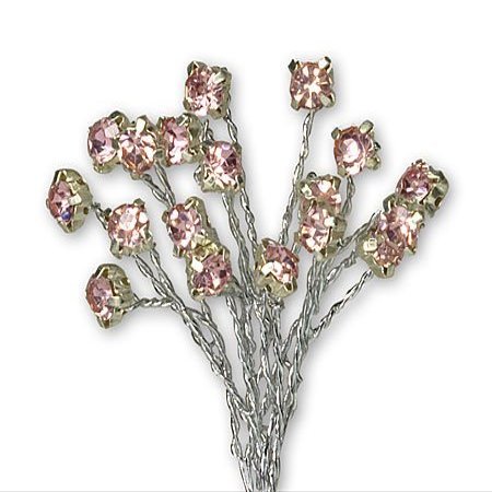 FLA06-28 Diamond Sticks, Pale Pink