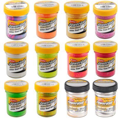 Berkley Trout Paste, Shimmering PowerBait Sherbet Trout Paste, 50 g, Sherbet Lake Tremarella